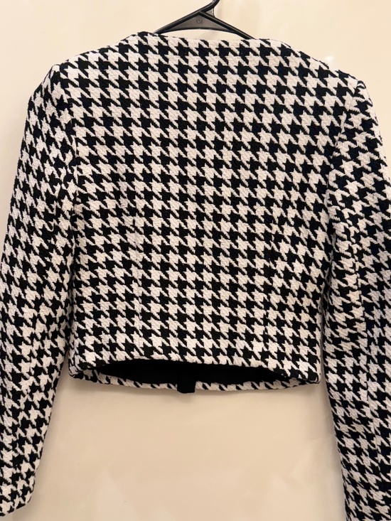 Forever 21 Black/White Tweed Houndstooth Blazer - Picture 4 of 5